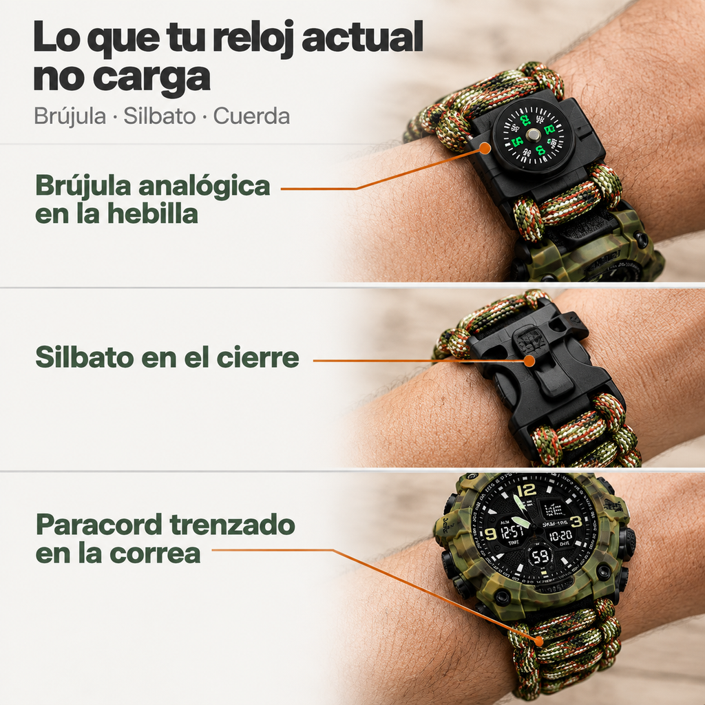 Reloj SKMEI Supervivencia Táctico 1155 - 1182698 — vista 3