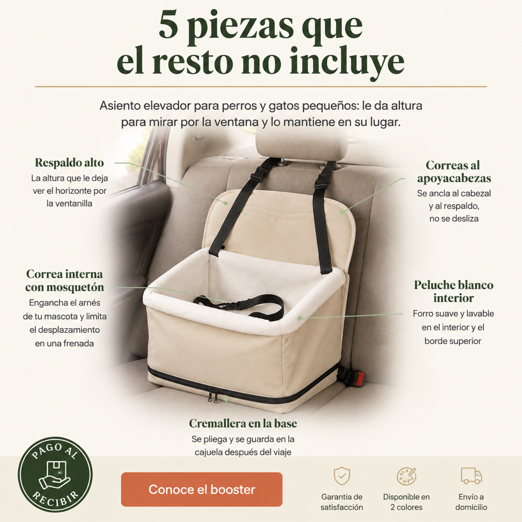 Asiento De Auto Para Mascotas - 6316 — vista 3