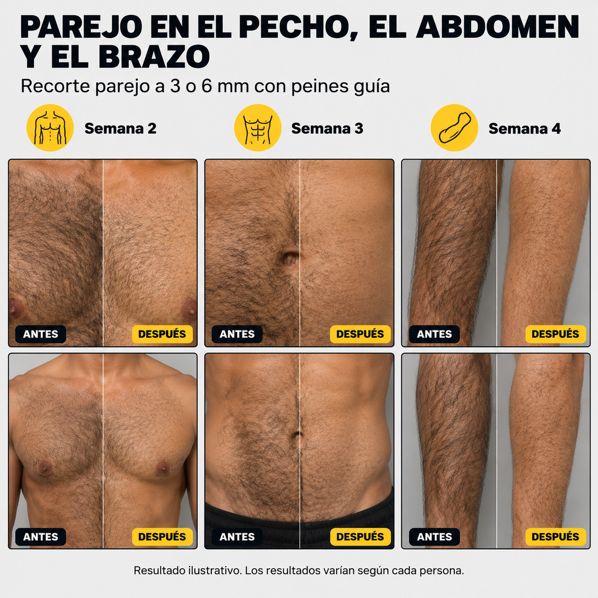 Recortador Corporal Hombre Inalambrico - 7077 — vista 4