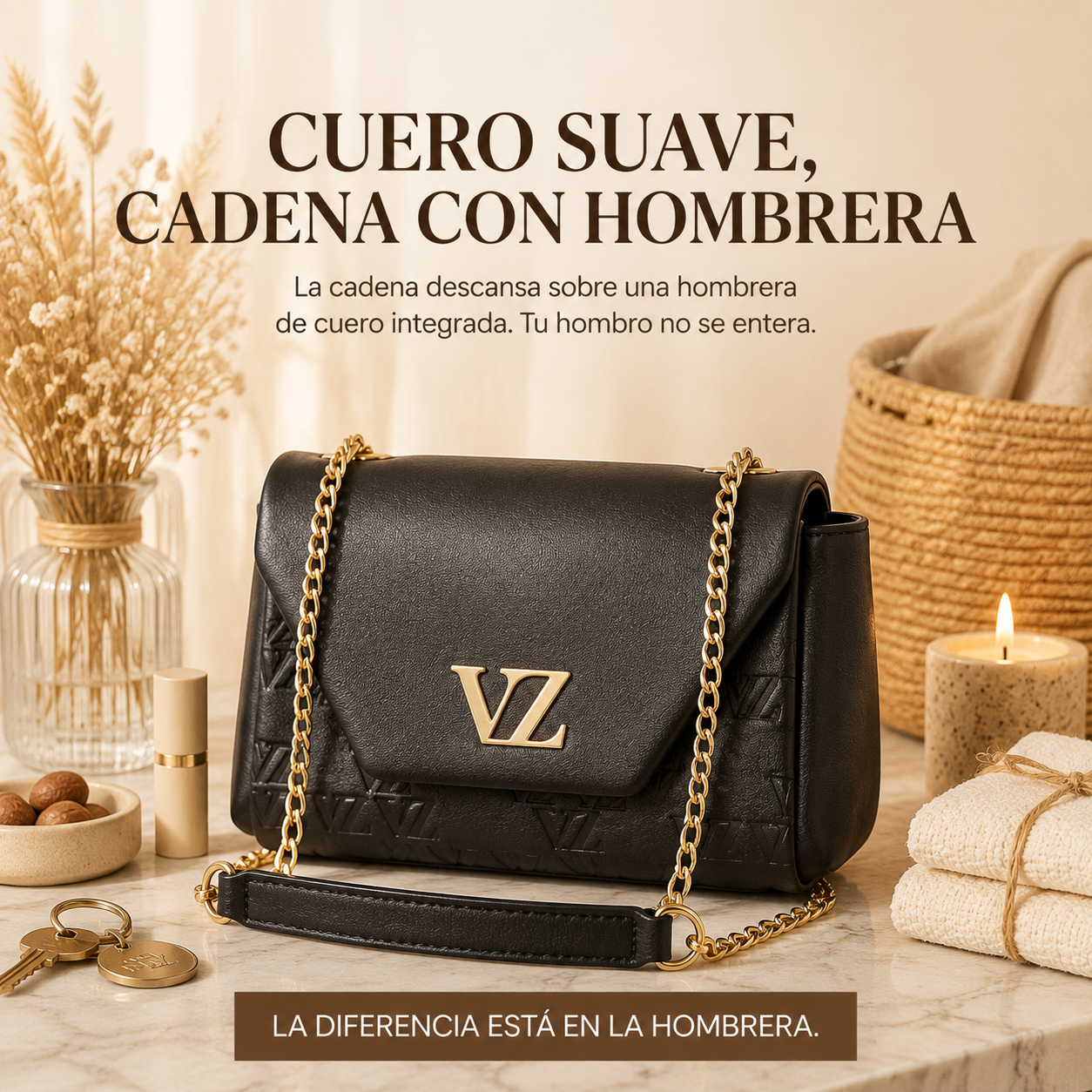 Manos Libres Mini De Cuero — vista 4