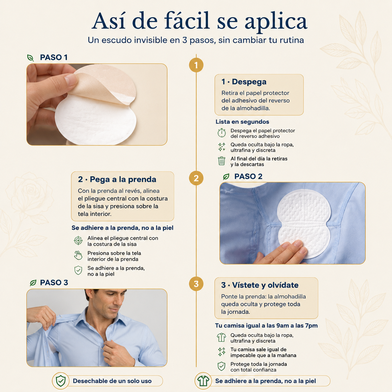 Parches Anti Sudor 10 Ps Top Seller - 1355 — vista 4