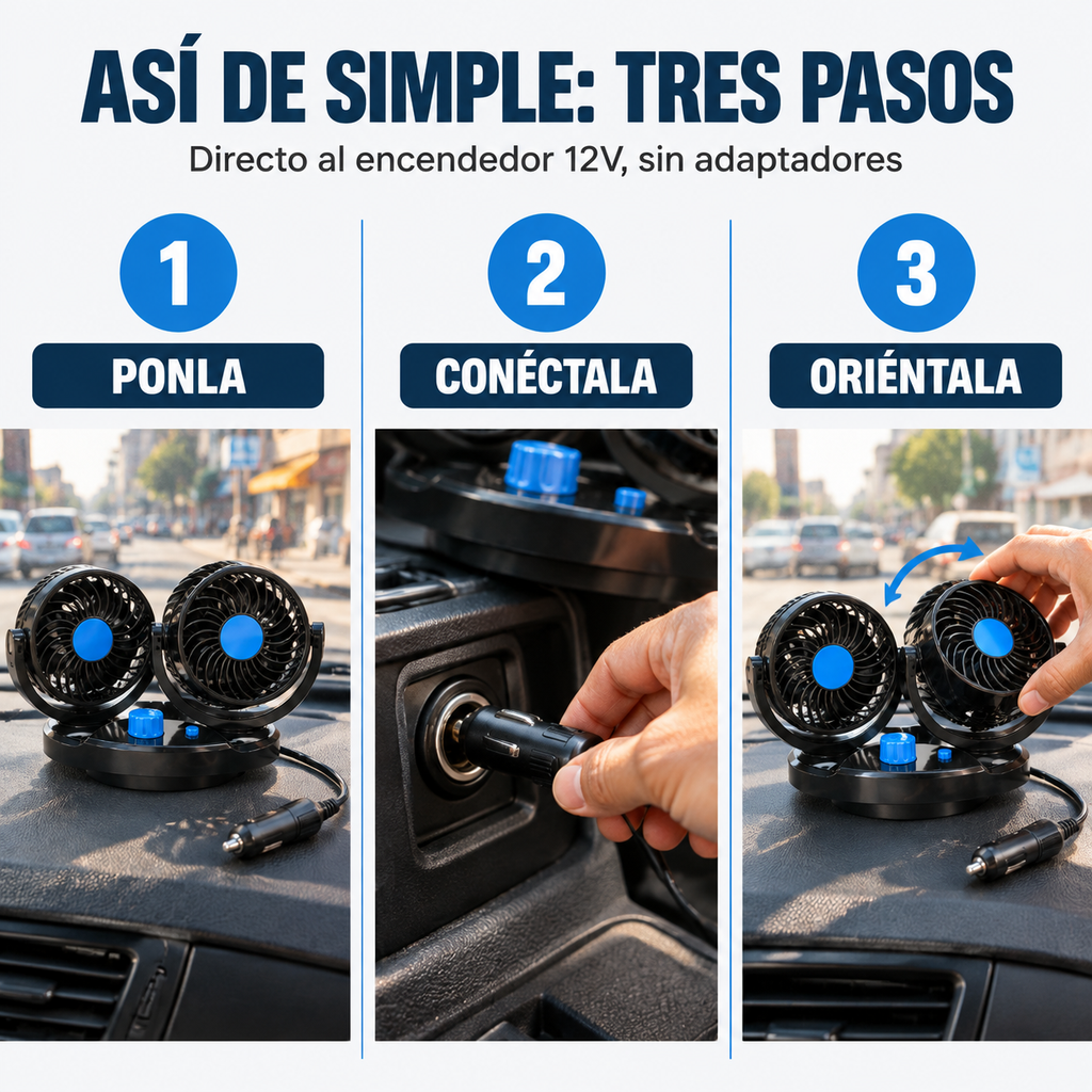 ---Ventilador Para Carro 2 Velocidades - 21604 — vista 4