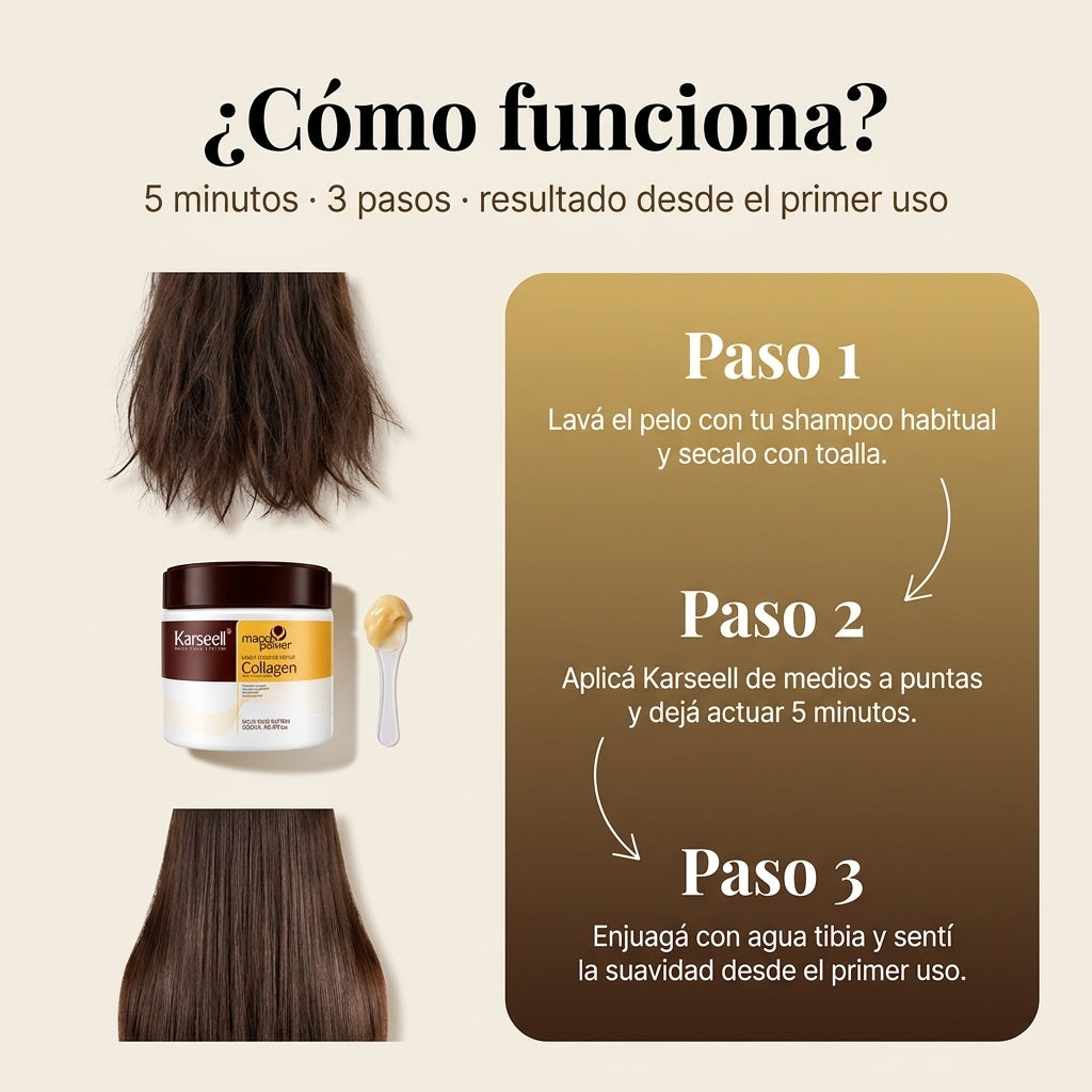 2293 Mascarilla Capilar Karseell Collagen 500 — vista 4