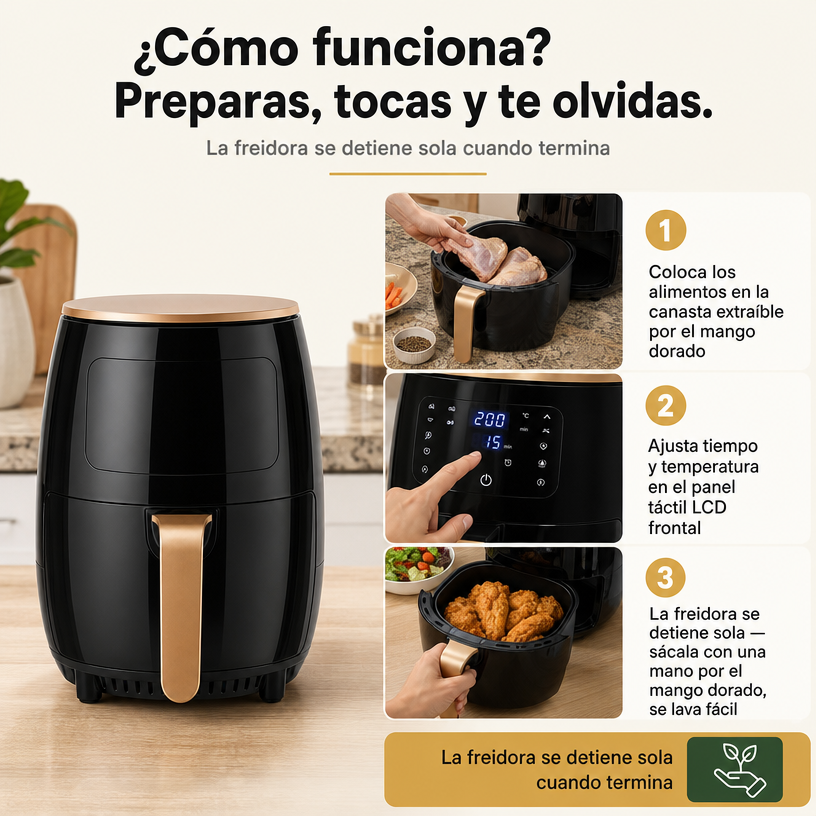 Freidora De Aire Inteligente 6l - 34954 — vista 4