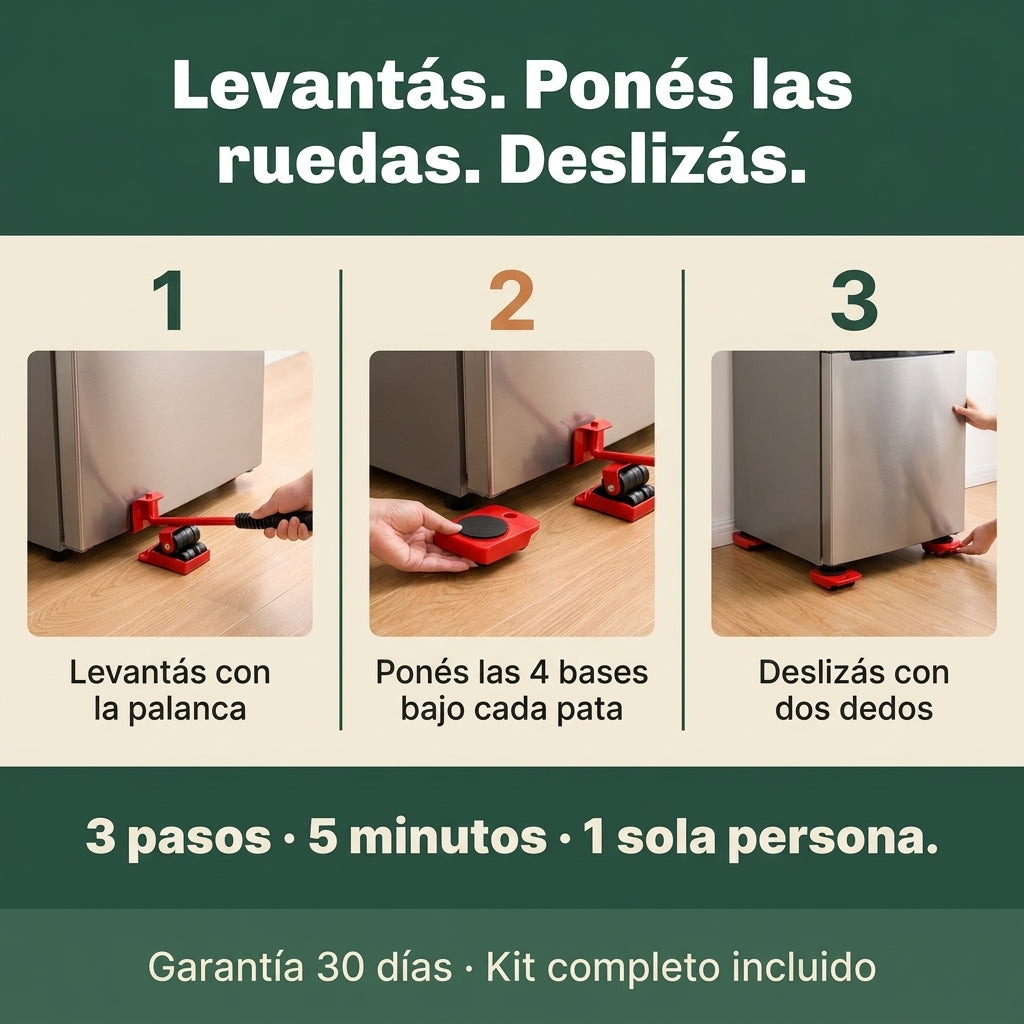 Kit Para Mover Muebles Pesados - id 9076 — vista 4