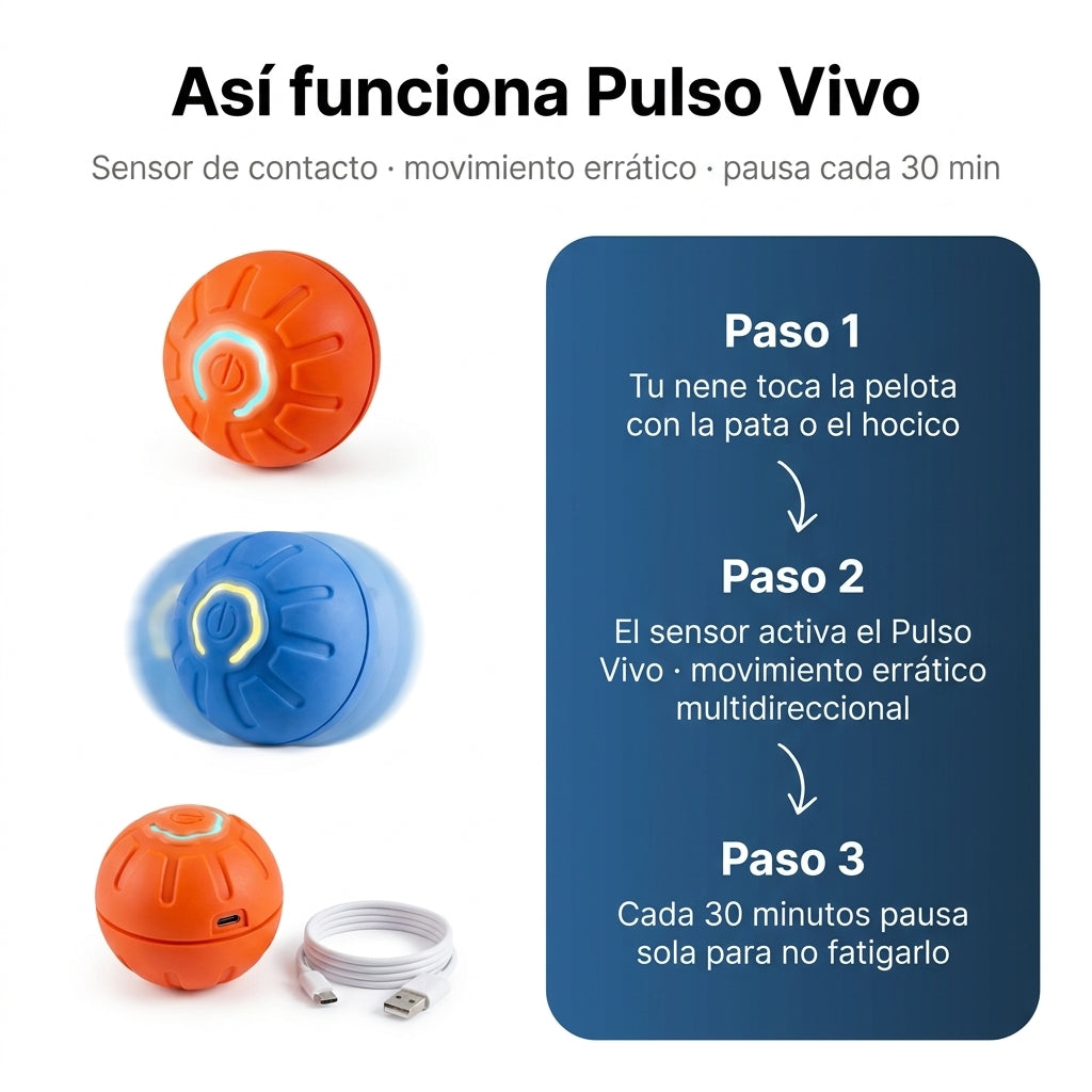 Juguete Pelota Interactiva Perro Gato - id5137 — vista 4