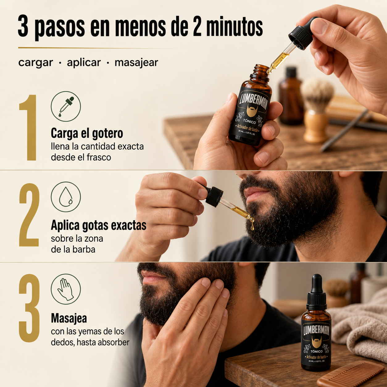 Tónico Activador de Barba Natural – 30 m - 39933 — vista 4