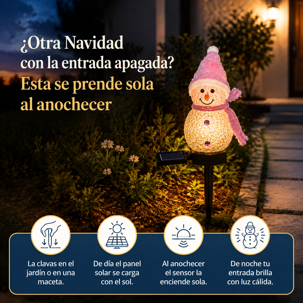 Luces Verticales De Muneco De Nieve - 9522 — vista 4
