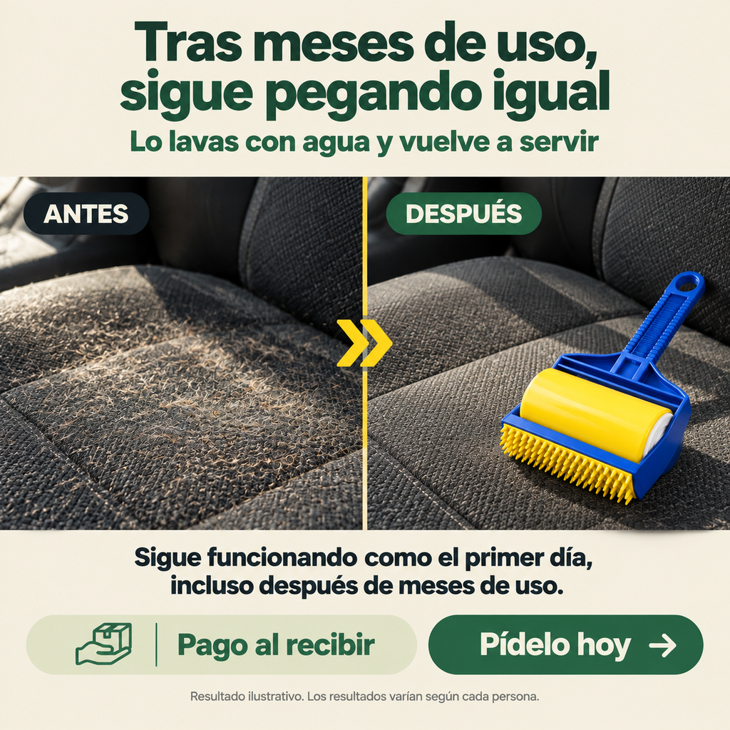 Rodillo Adhesivo Quita Pelusa Lavable - 33006 — vista 5
