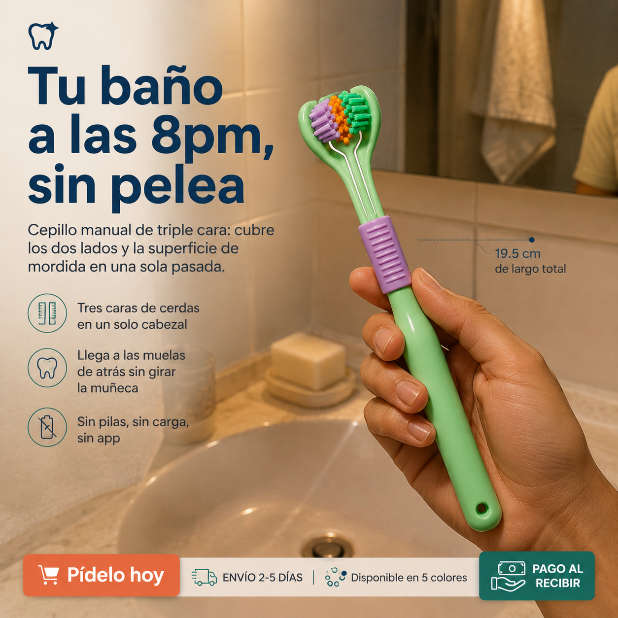 Cepillo De Dientes Tres Caras Limpieza - 2125433 — vista 5
