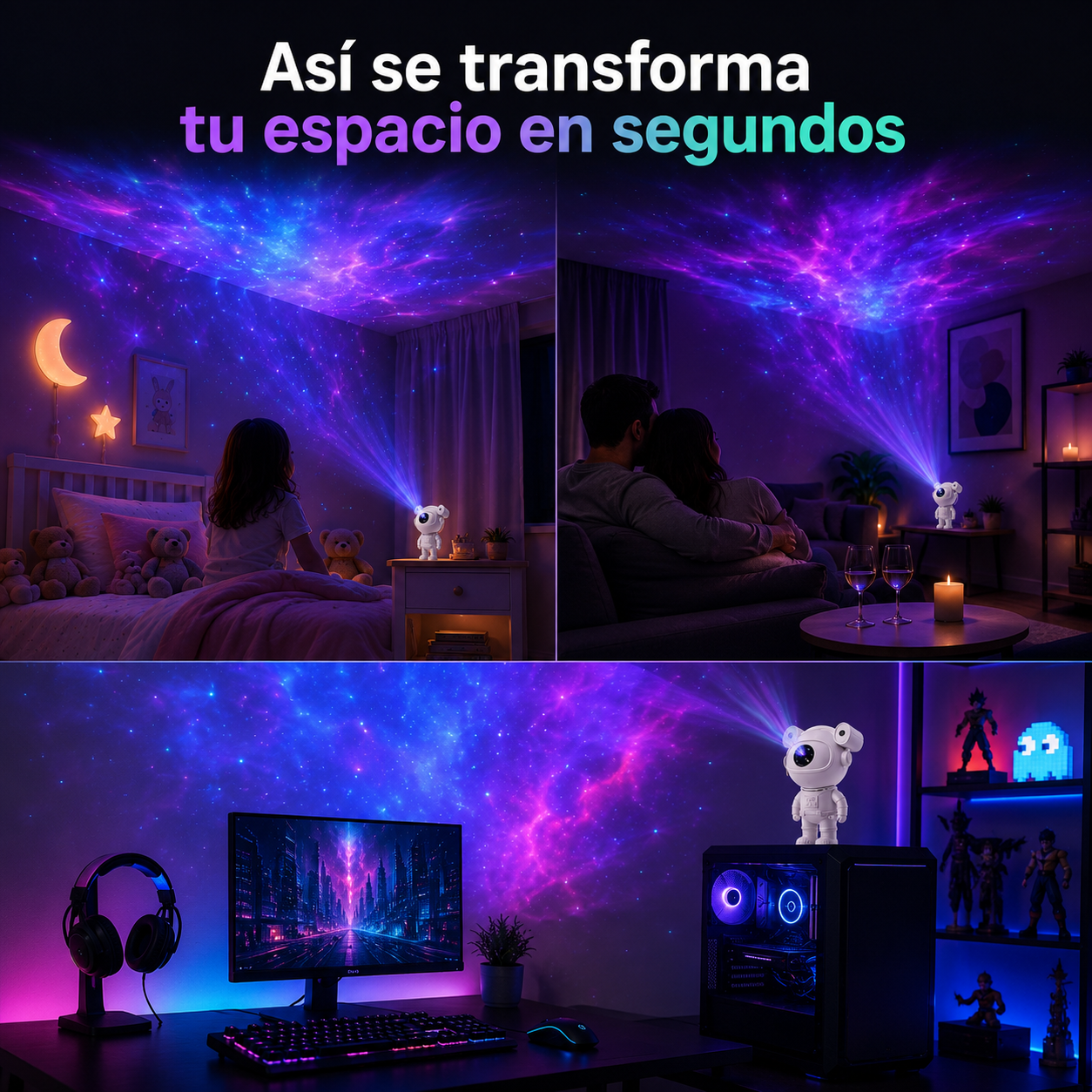 Proyector De Galaxia De Astronauta — vista 5