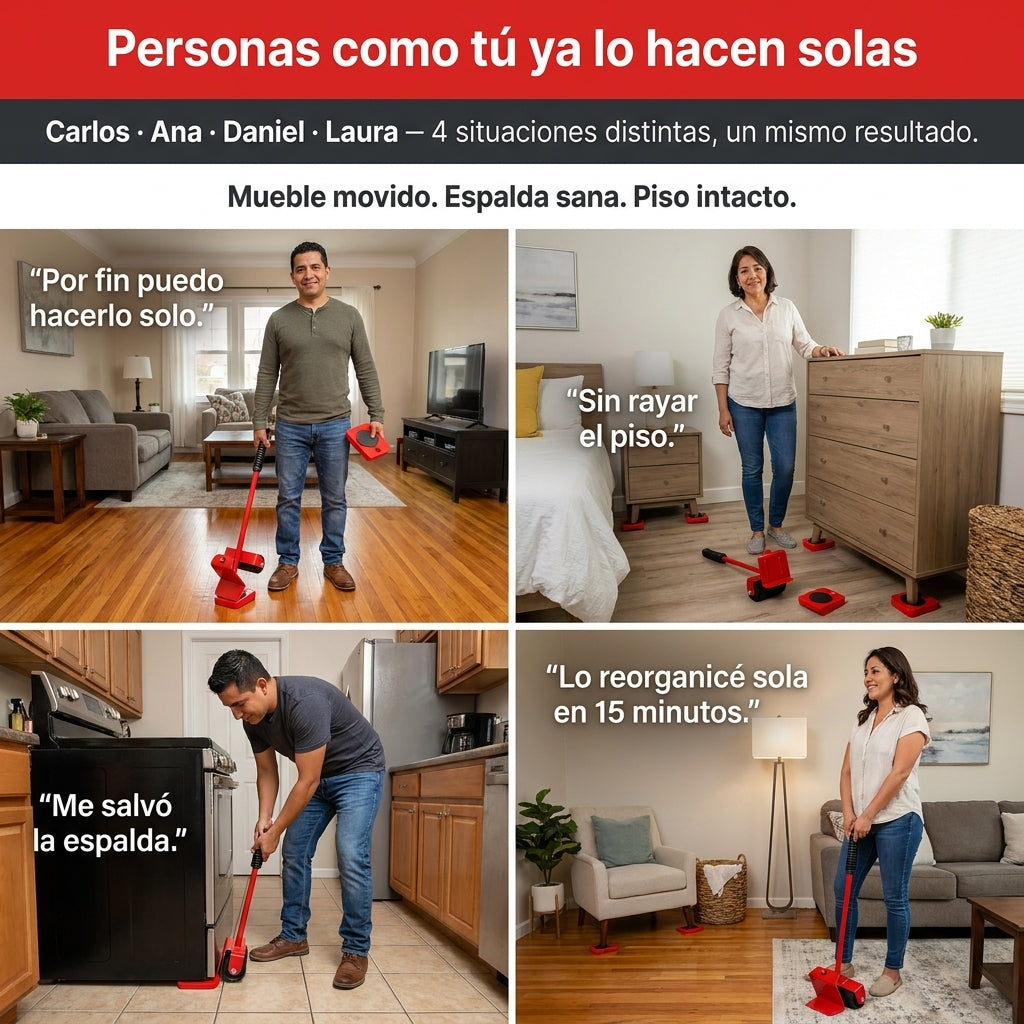 Kit Para Mover Muebles Pesados — vista 5