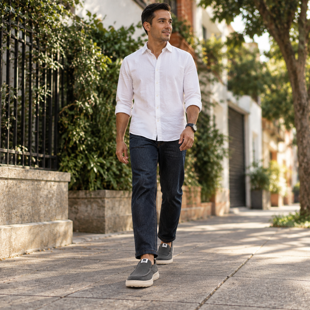 zapatos de lona masculinos - p4 — vista 5