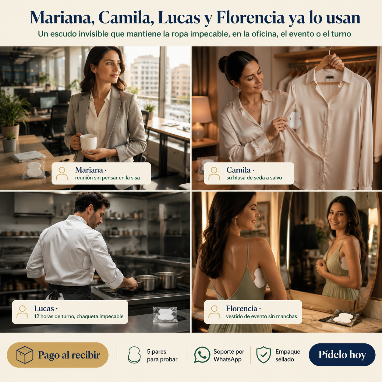 Parches Anti Sudor 10 Ps Top Seller - 1355 — vista 5