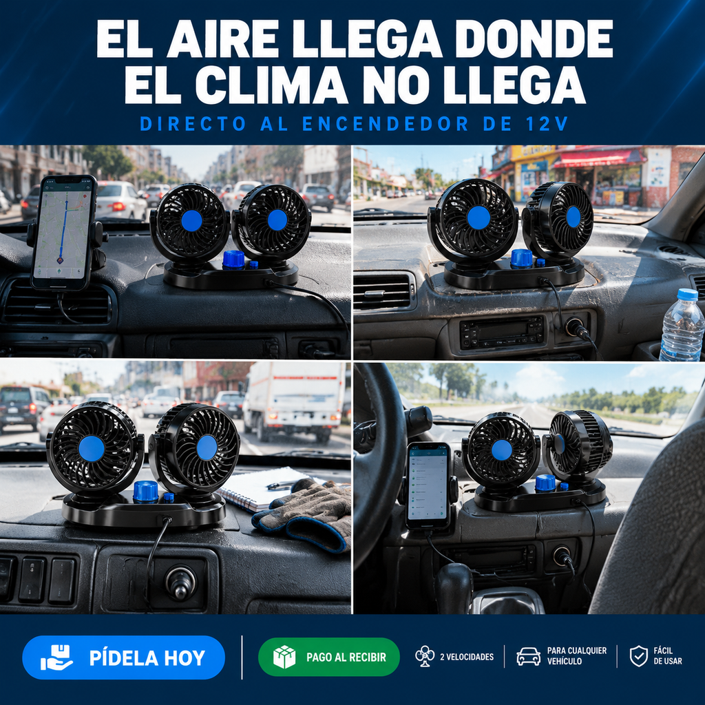 ---Ventilador Para Carro 2 Velocidades - 21604 — vista 5
