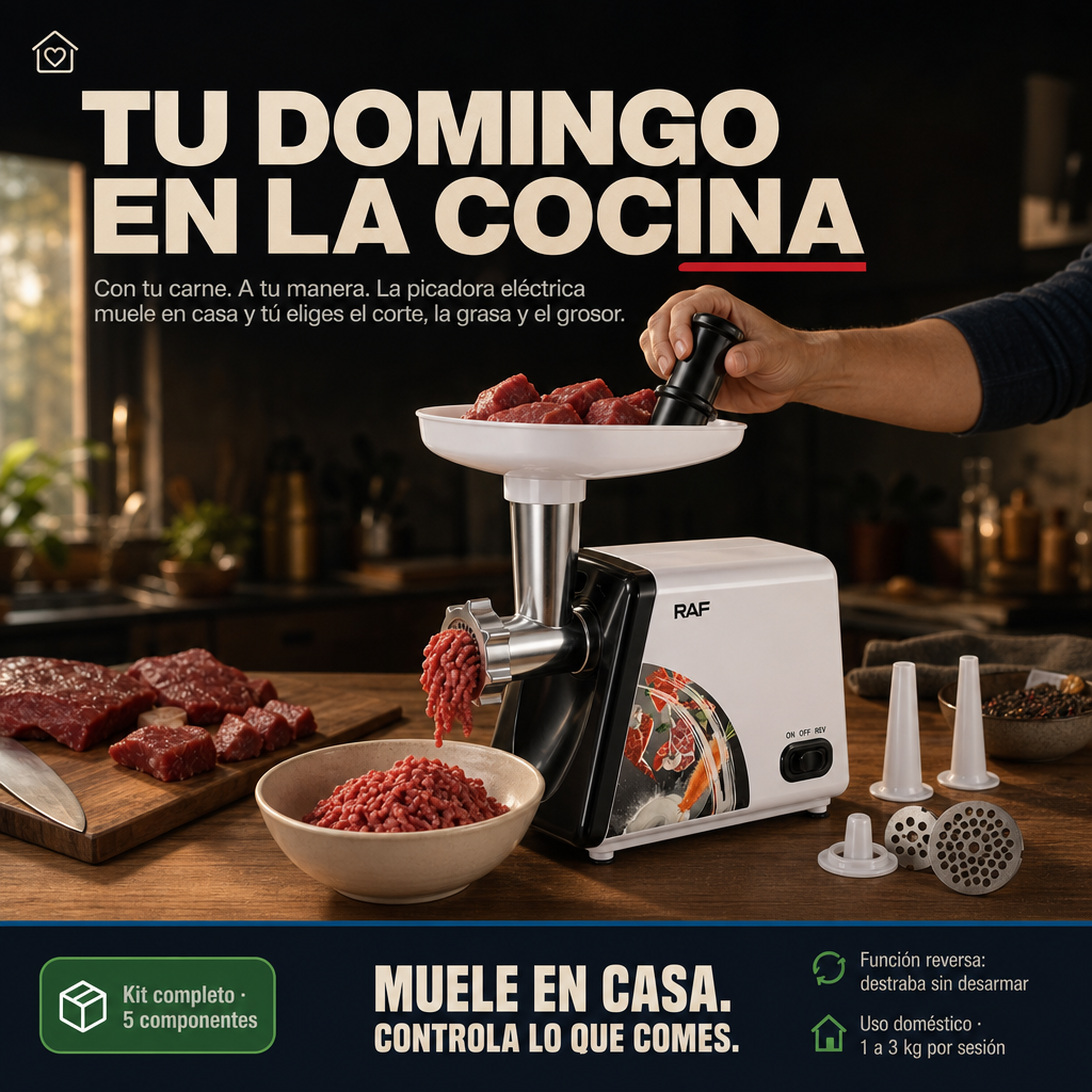 Picadora Y Moledora De Carne Electrica - 14378 — vista 5