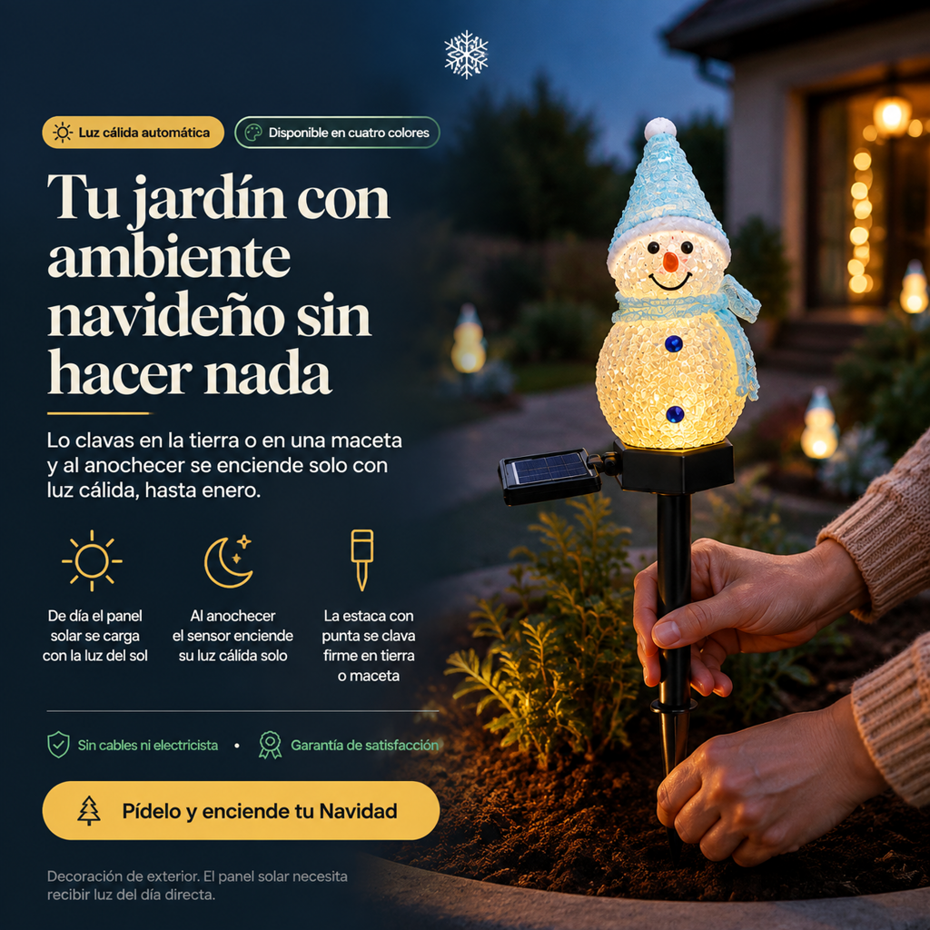 Luces Verticales De Muneco De Nieve - 9522 — vista 5
