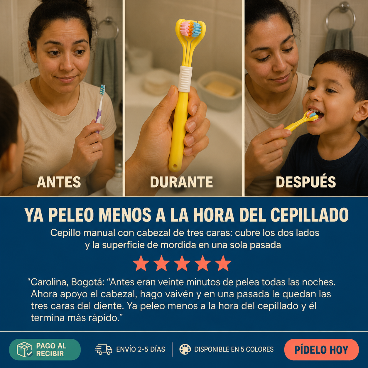 Cepillo De Dientes Tres Caras Limpieza - 2125433 — vista 6