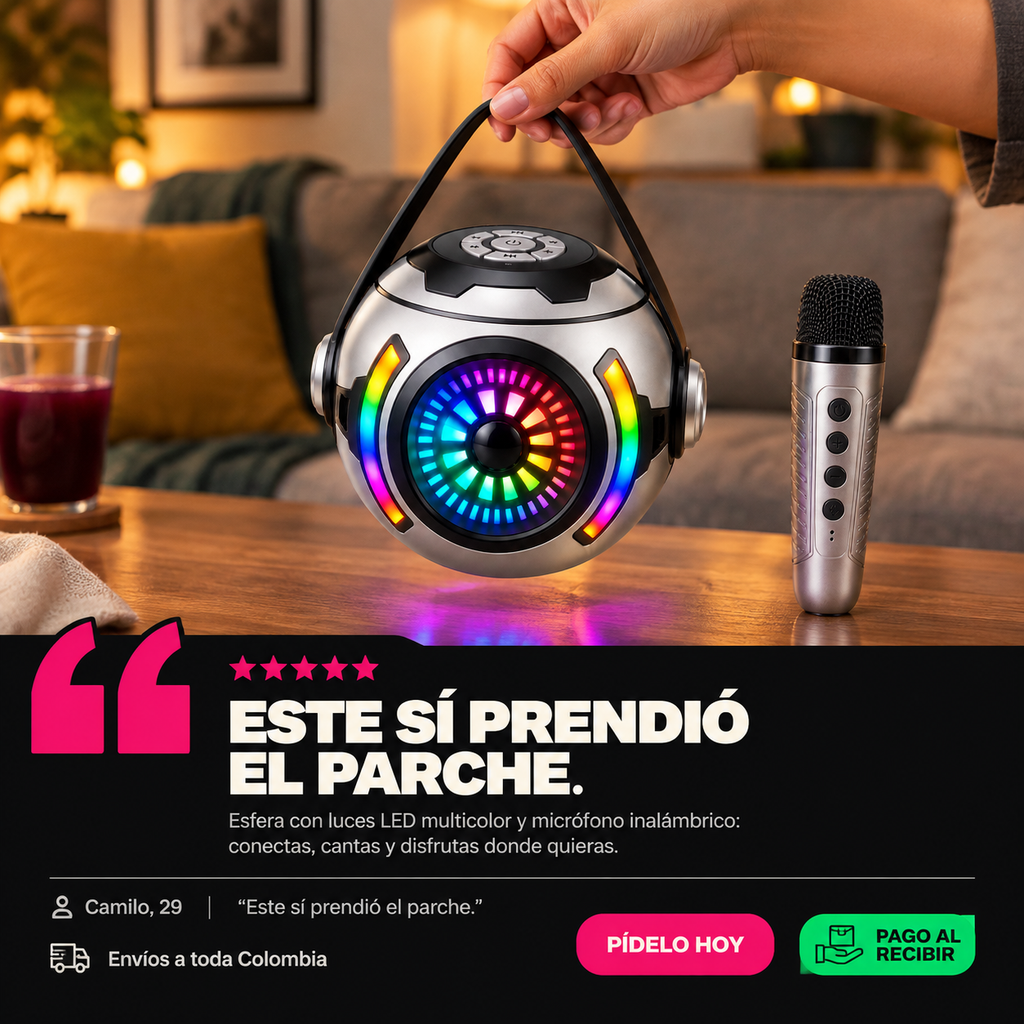 Mini Parlante Con Karaoke KM-V33 FX - 1886312 — vista 6