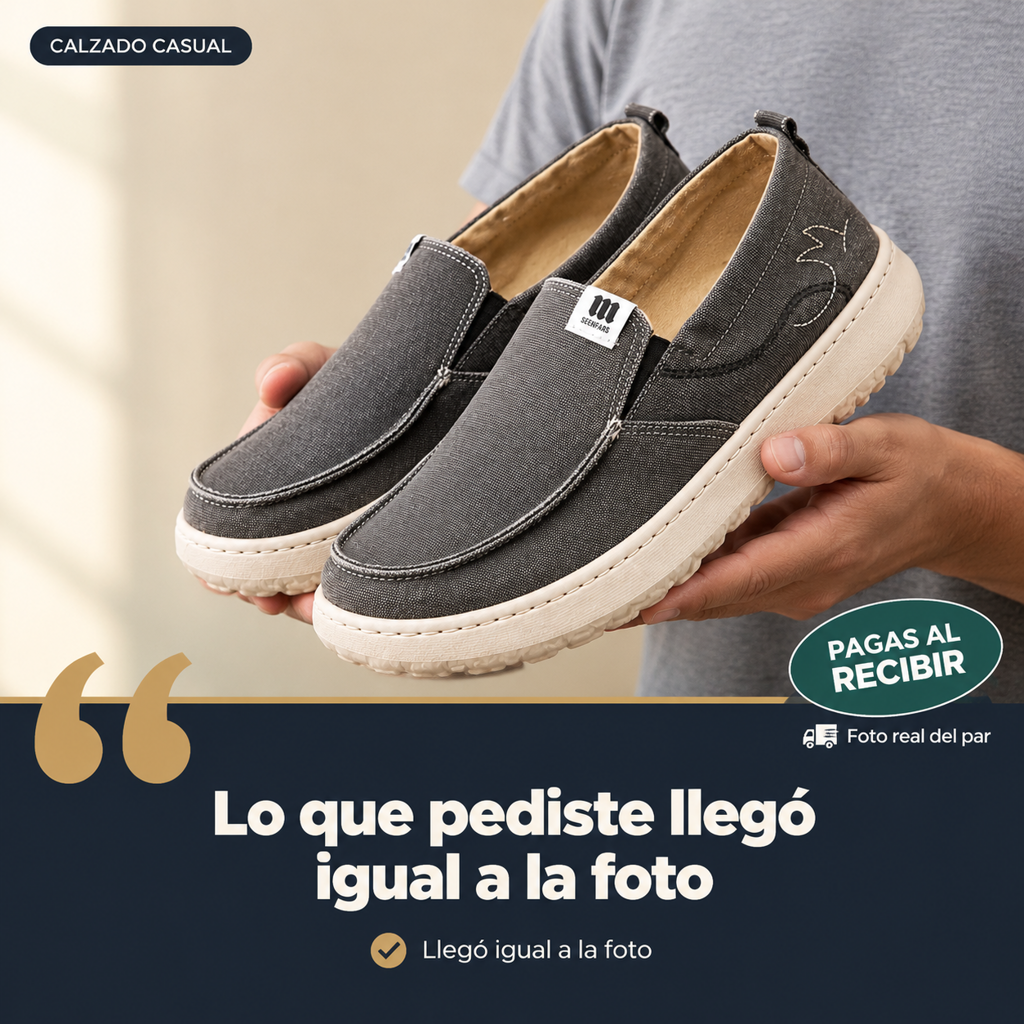 zapatos de lona masculinos - p4 — vista 6