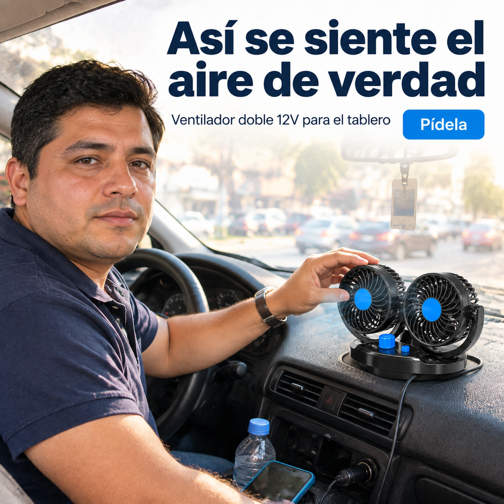 ---Ventilador Para Carro 2 Velocidades - 21604 — vista 6