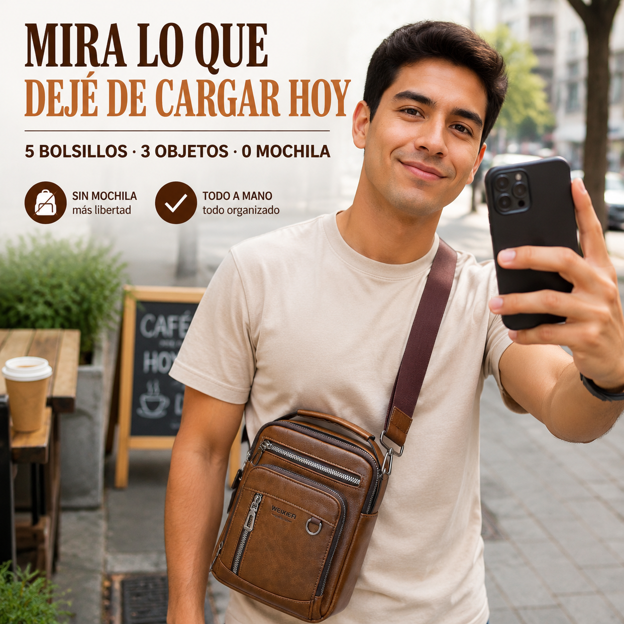 Bolso bandolera unisex — vista 6