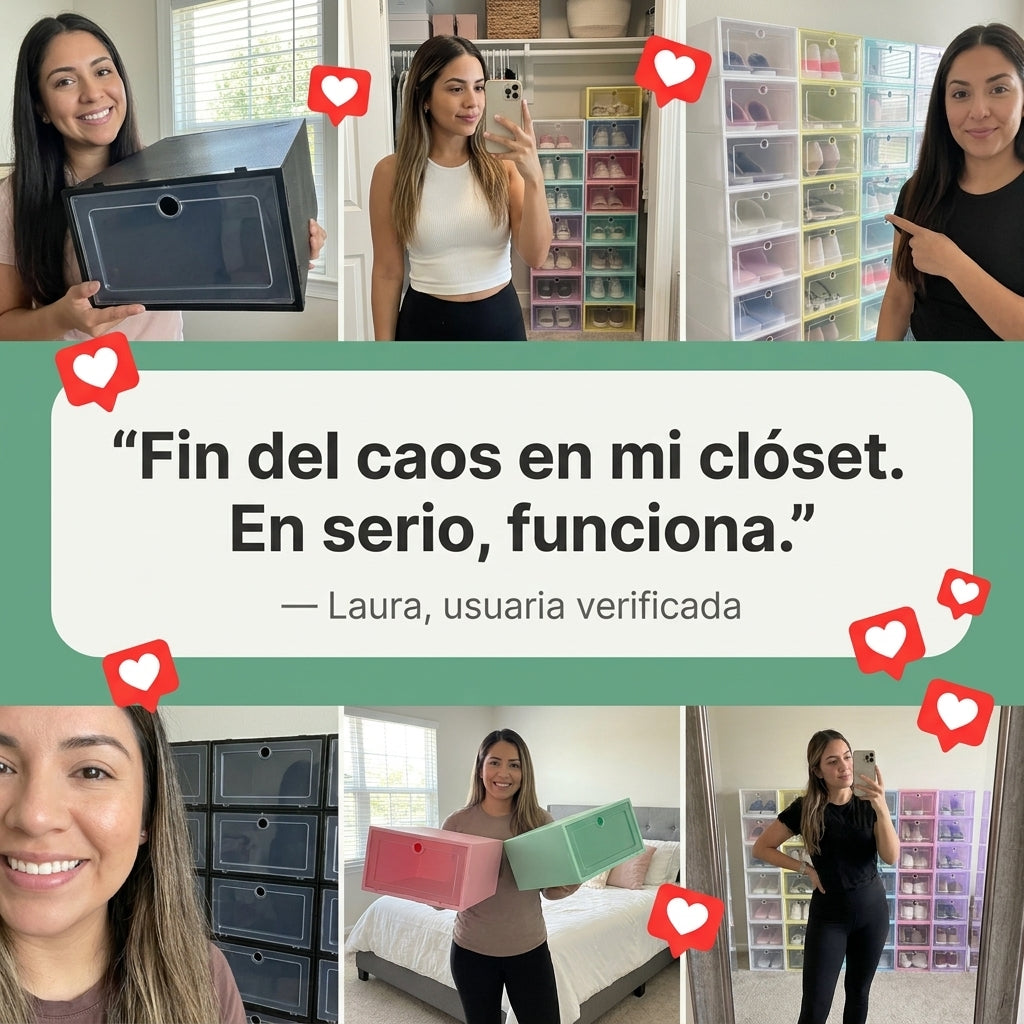 Pack De 6 Cajas De Zapatos Organizadoras - id29048 — vista 6