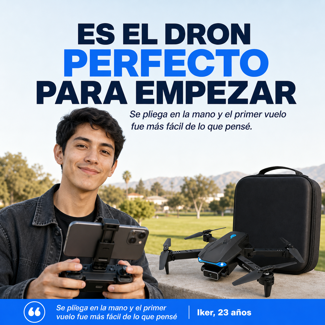 Drone Plegable Cámara HD Retorno Automático - id41649 — vista 6