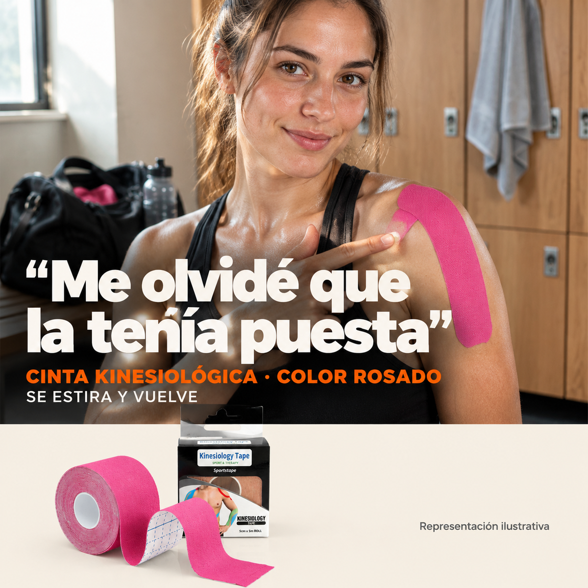 Cinta Kinesiologica Deportiva 5cm X 5m - 19347 — vista 6