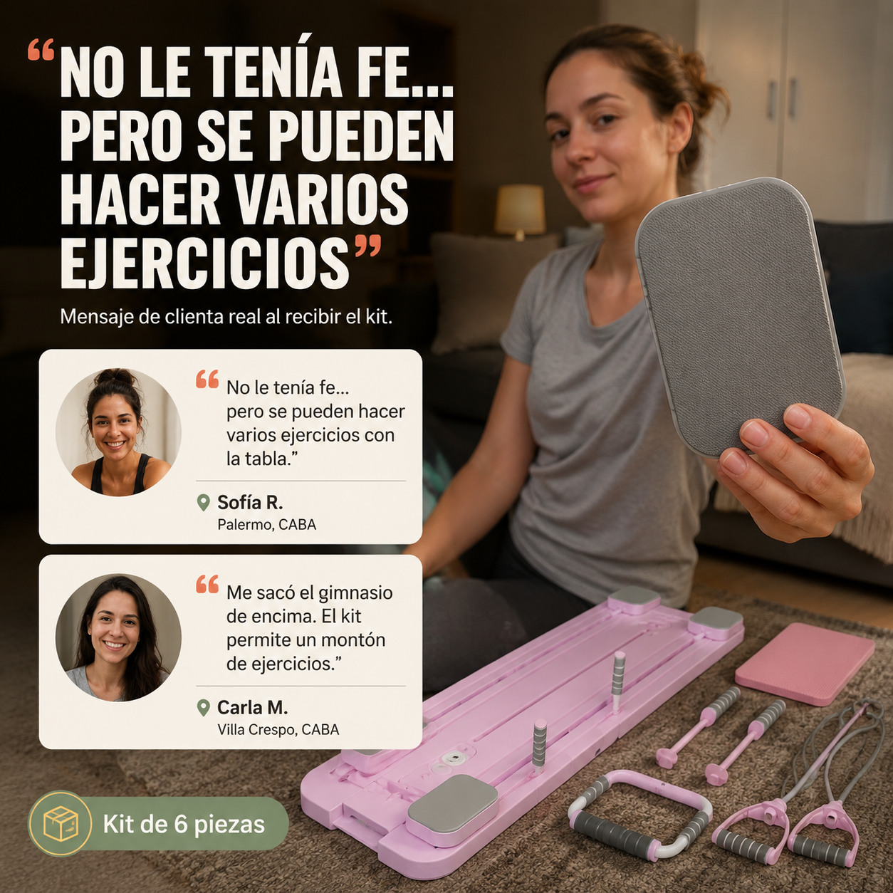 Tabla Pilates Reformer Plegable Multifuncional - id7003 — vista 6