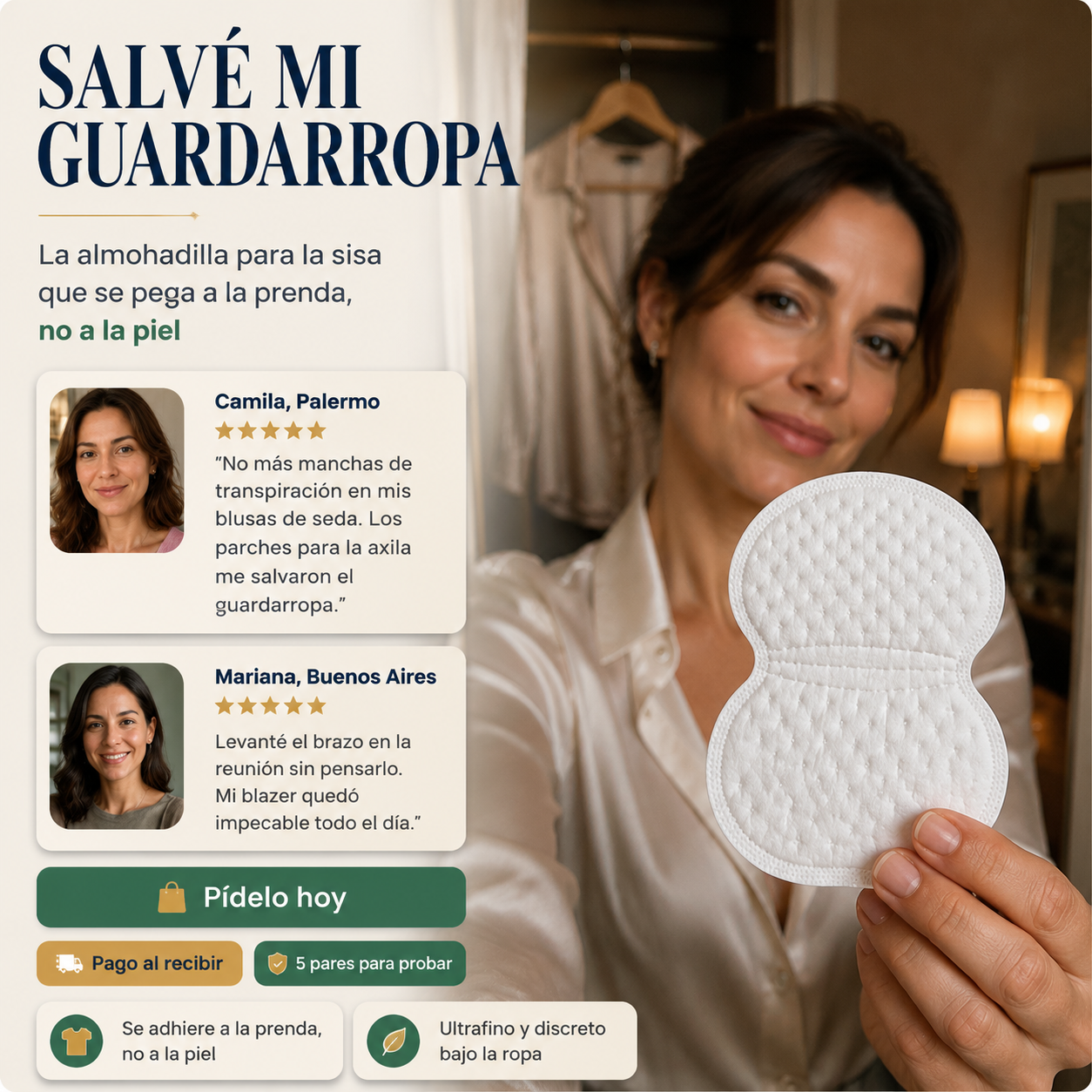 Parches Anti Sudor 10 Ps Top Seller - 1355 — vista 6