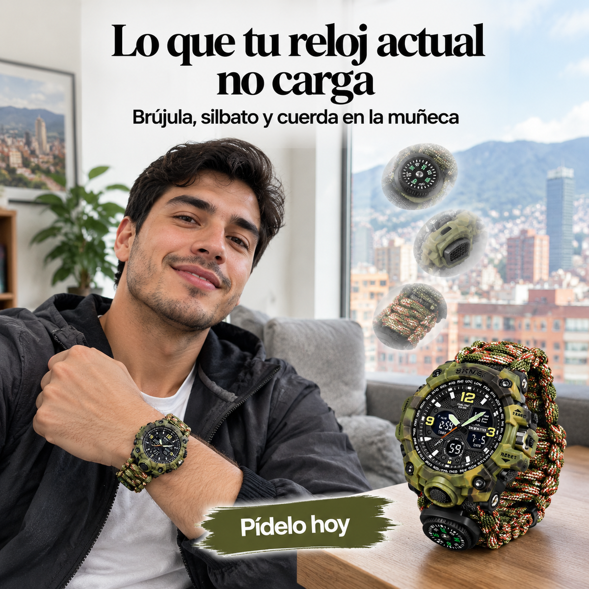 Reloj SKMEI Supervivencia Táctico 1155 - 1182698 — vista 6