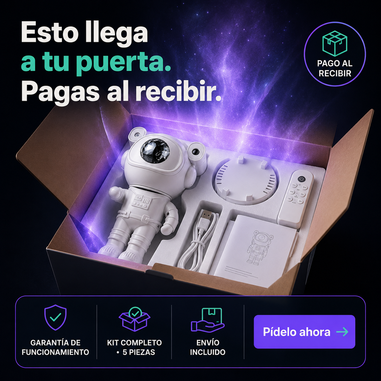 Proyector De Galaxia De Astronauta — vista 7
