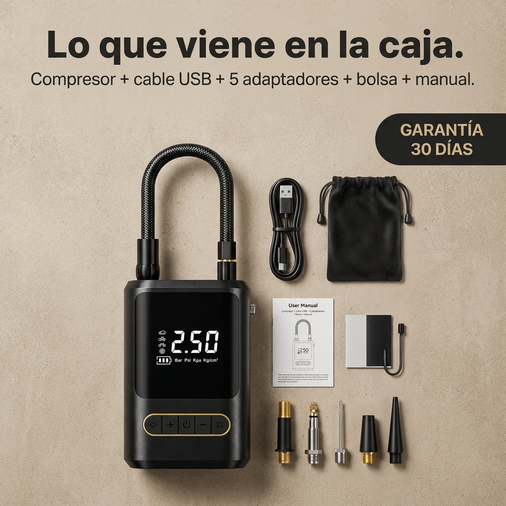 Compresor De Aire Digital 6000mah - id6099 — vista 7