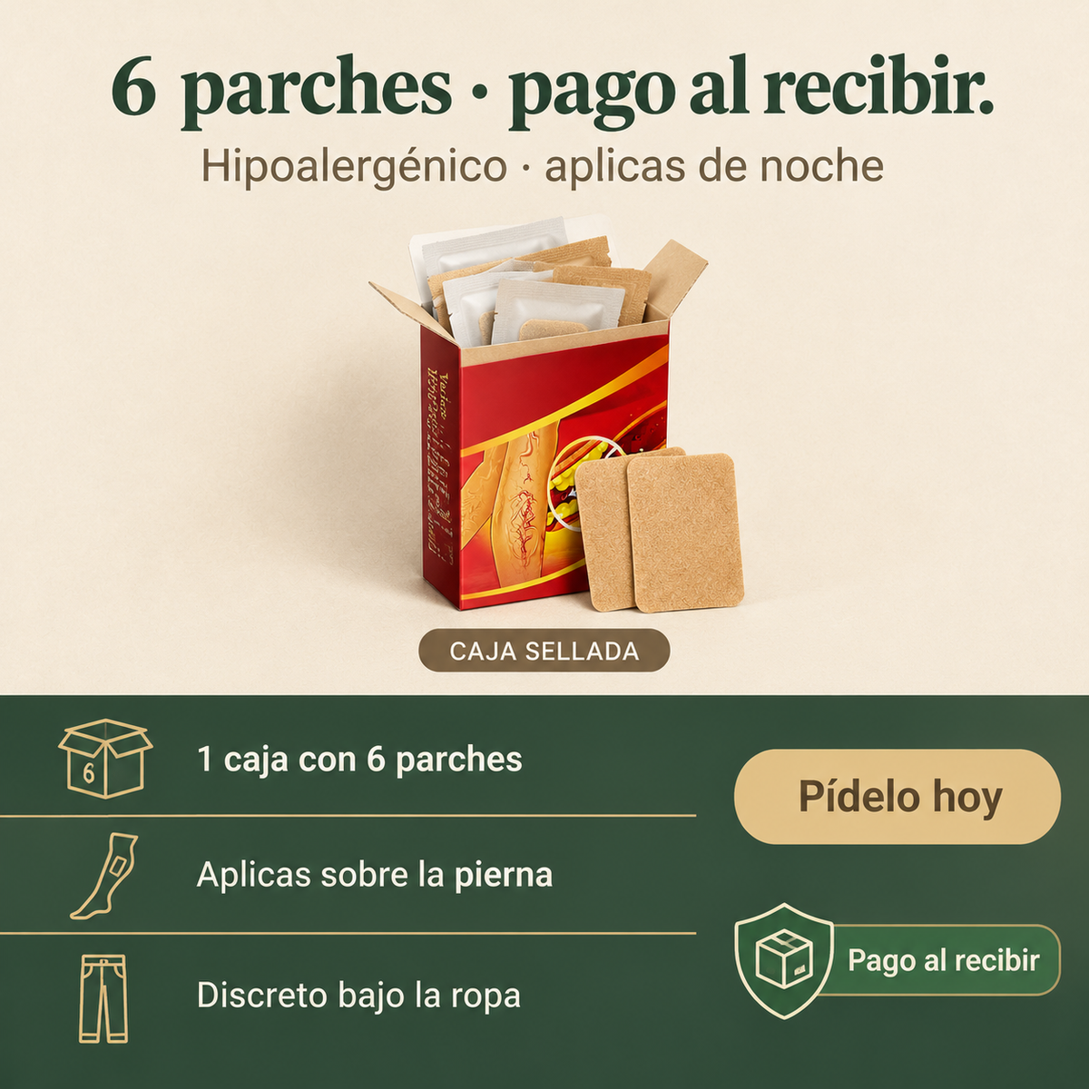 Parche Para Varices Venas Circulacion 6unidades - 8515 — vista 7