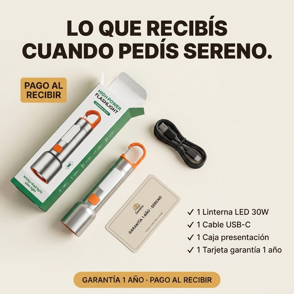 Linterna Tactica Solar 18650 - id 6481 — vista 7