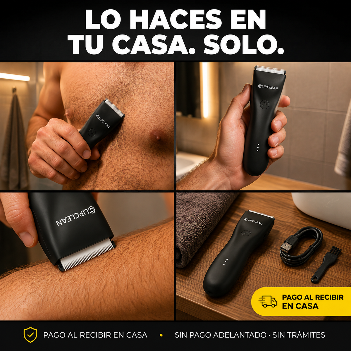 Recortador Corporal Hombre Inalambrico - 7077 — vista 7