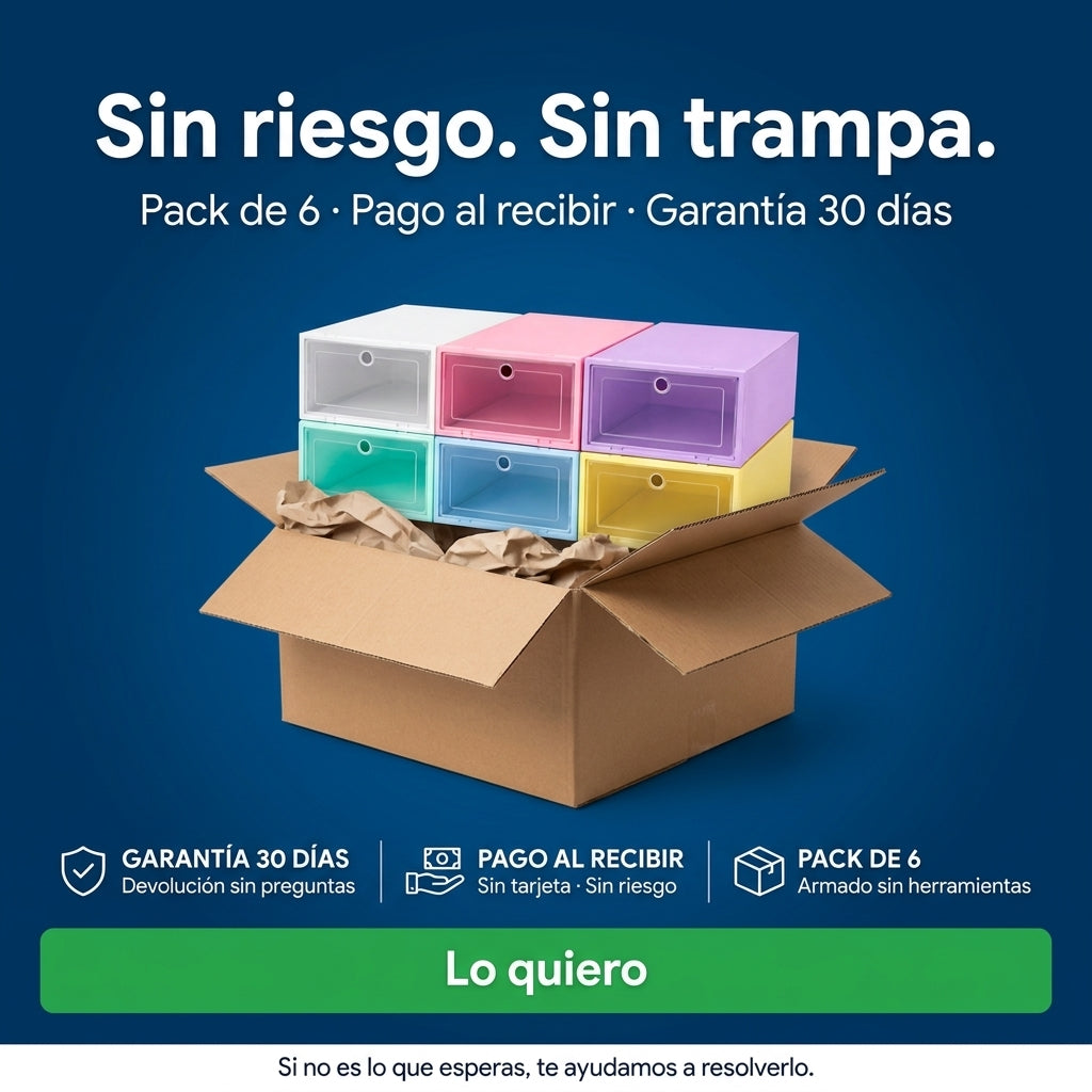 Pack De 6 Cajas De Zapatos Organizadoras - id29048 — vista 7