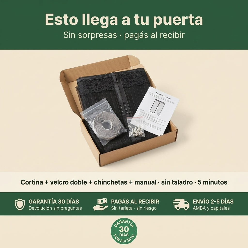 Cortina Puerta Anti Mosquitos 100x210 Cm - id5509 — vista 7