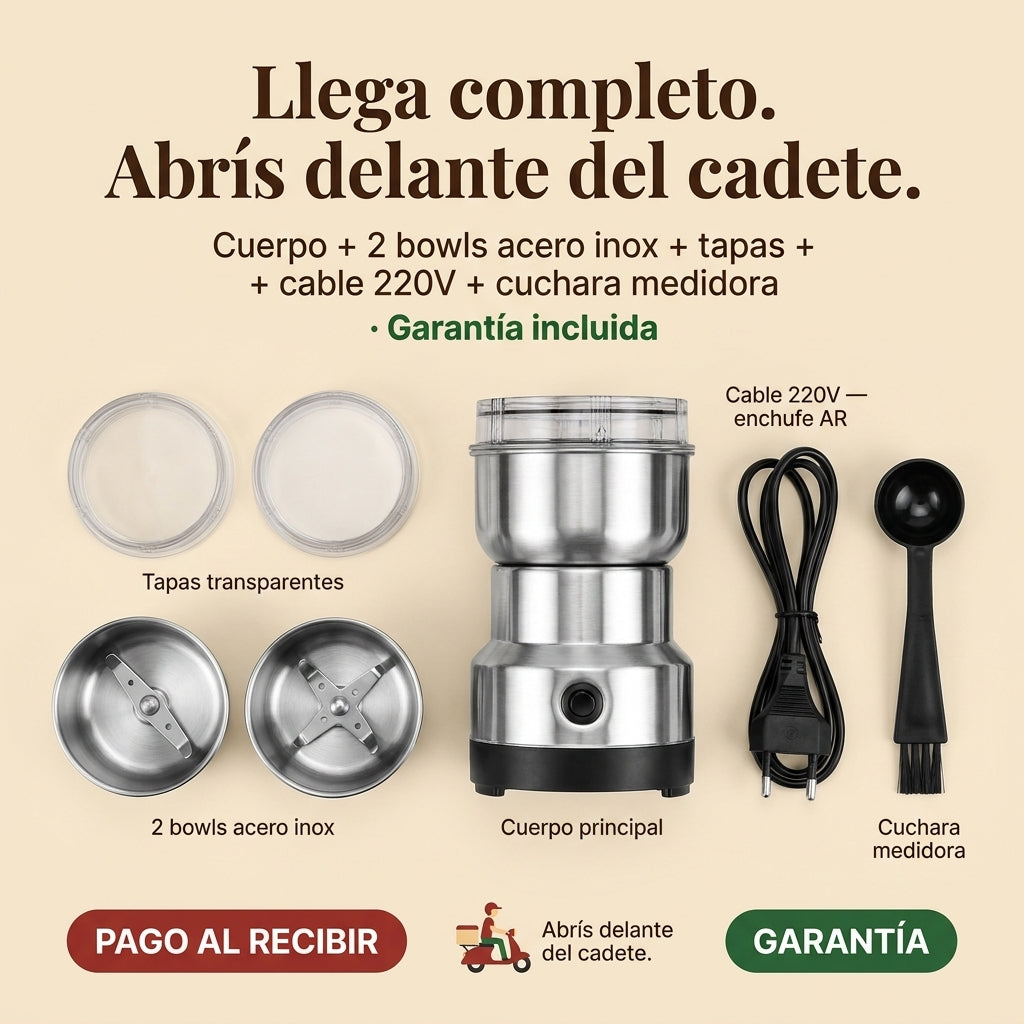 Molinillo Cafe Granos Electrico 220v - ID6981 — vista 7