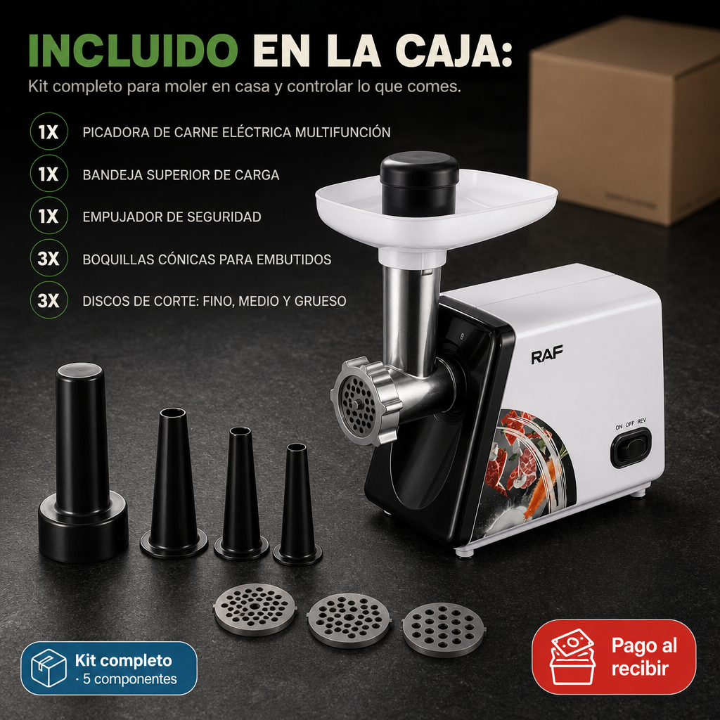 Picadora Y Moledora De Carne Electrica - 14378 — vista 7