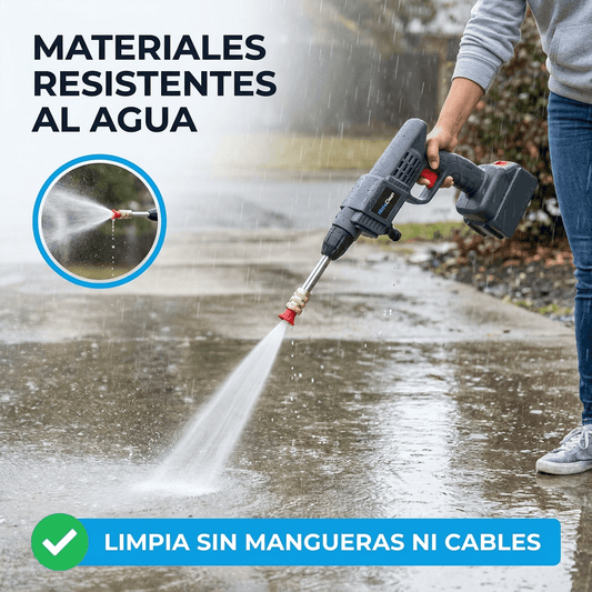 Hidrolavadora Inalámbrica Profesional - Sin cables, sin lavaderos y sin excusas