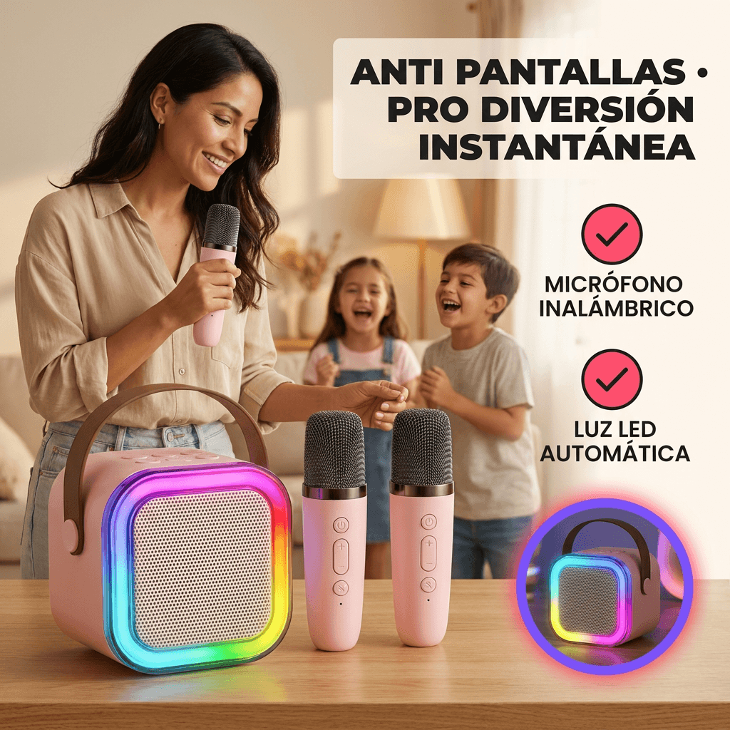 Mini Máquina de Karaoke Portátil - Conecta, canta y disfruta