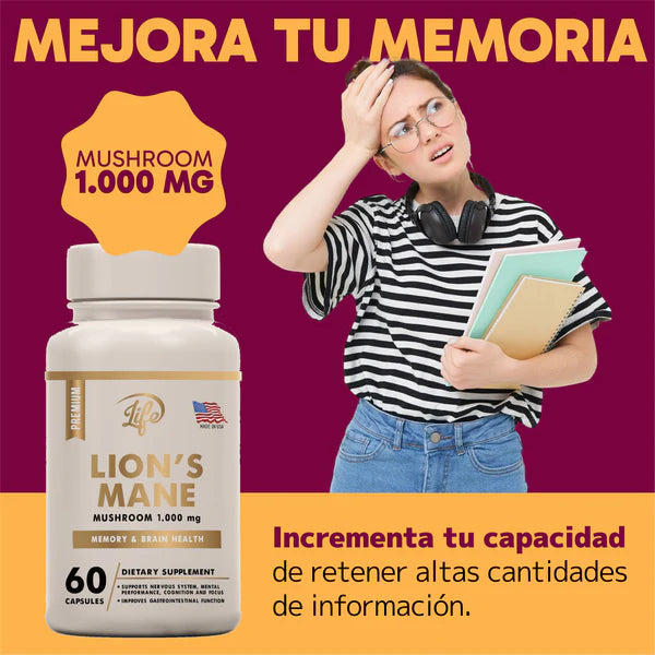 NeuroMax Lion's Mane™ – El hongo que reconstruye tu cerebro y multiplica tu inteligencia en 30 días