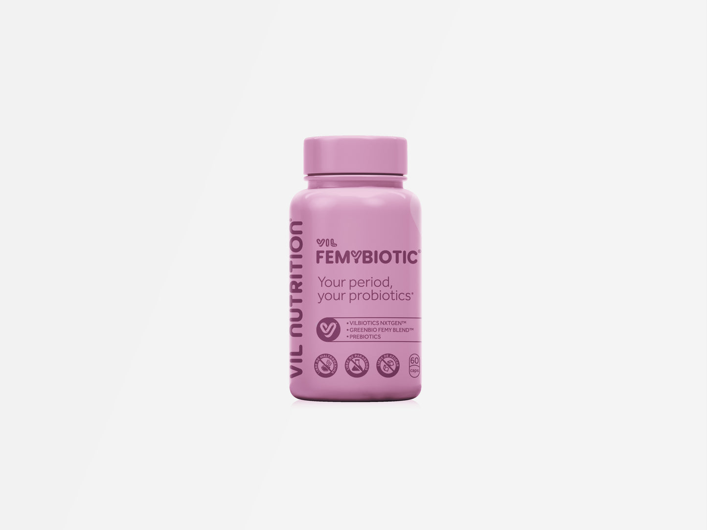 VIL FEMYBIOTIC™ – El único probiótico que elimina los cólicos menstruales desde tu microbiota intestinal