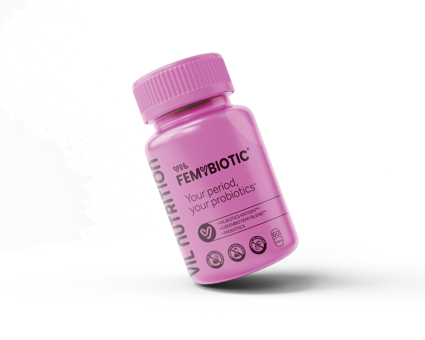 VIL FEMYBIOTIC™ – El único probiótico que elimina los cólicos menstruales desde tu microbiota intestinal