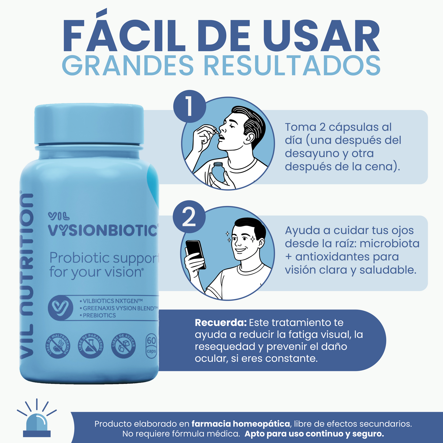 Vil VysionBiotic™ – Probióticos avanzados para cuidar tu visión desde adentro