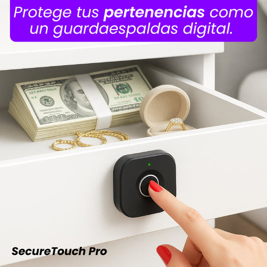 SecureTouch Pro - La Cerradura Biométrica Inteligente que supera cualquier llave o candado.