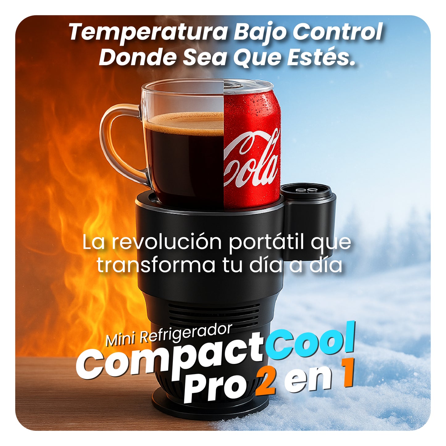 Mini Refrigerador Compact Cool Pro 2 en 1