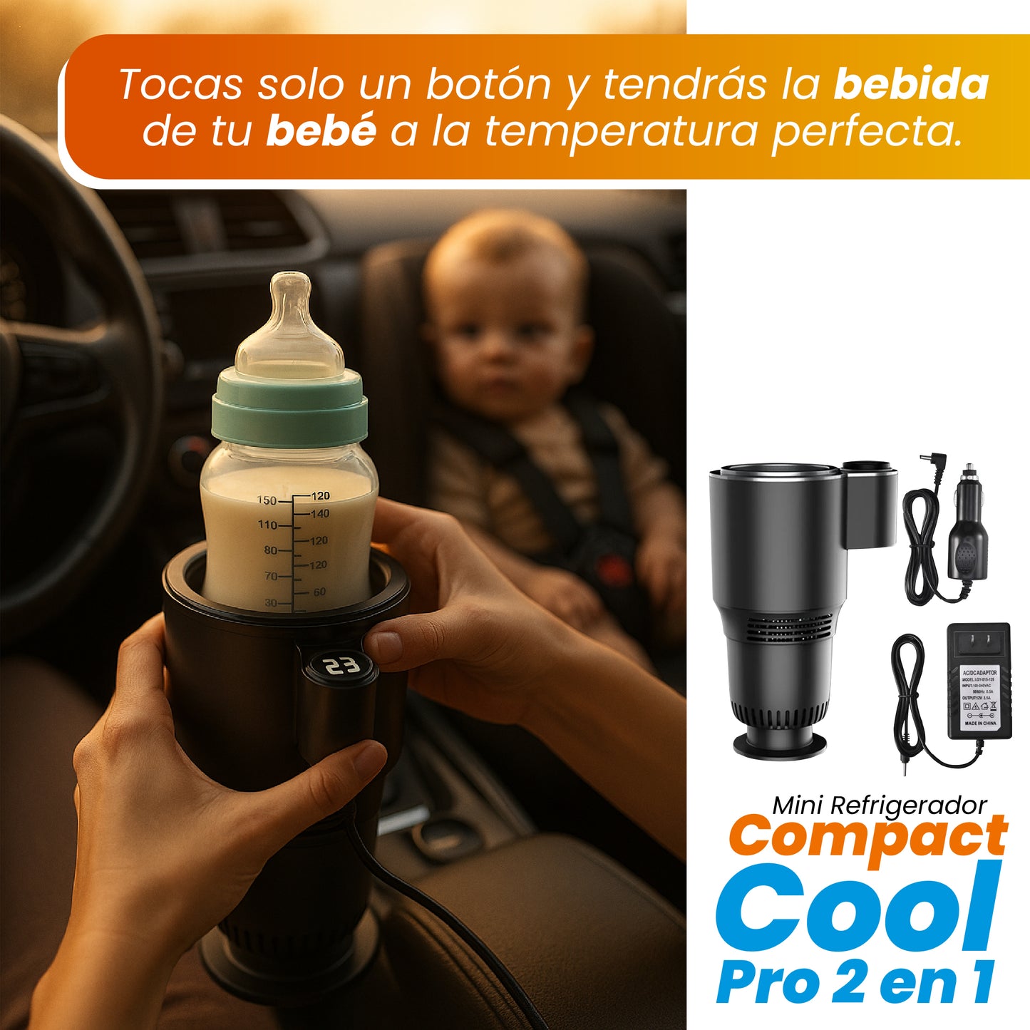 Mini Refrigerador Compact Cool Pro 2 en 1